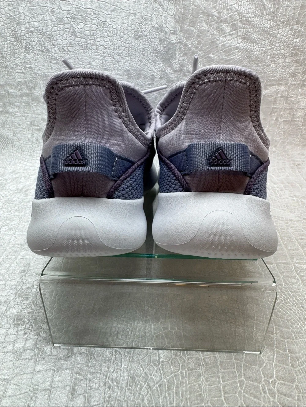 Adidas Cloudfoam Silver Violet Pure Big Kid Size 3 shoes